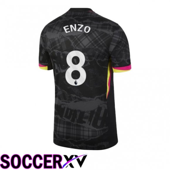 FC Chelsea (Enzo 8) Third Soccer Jersey Black 2024/2025