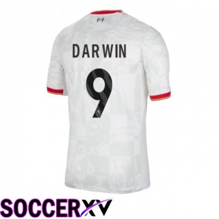 FC Liverpool (DARWIN 9) Third Soccer Jersey White 2024/2025