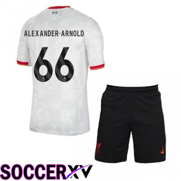 FC Liverpool (ALEXANDER-ARNOLD 66) Kids Third Soccer Jersey White 2024/2025