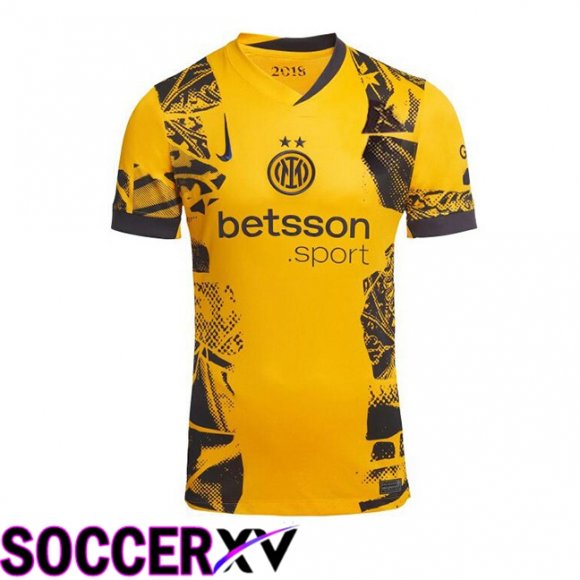 Inter Milan Third Soccer Jersey Yellow 2024/2025