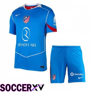Maillot de Foot Atletico Madrid Enfant Third Bleu 2025/2026