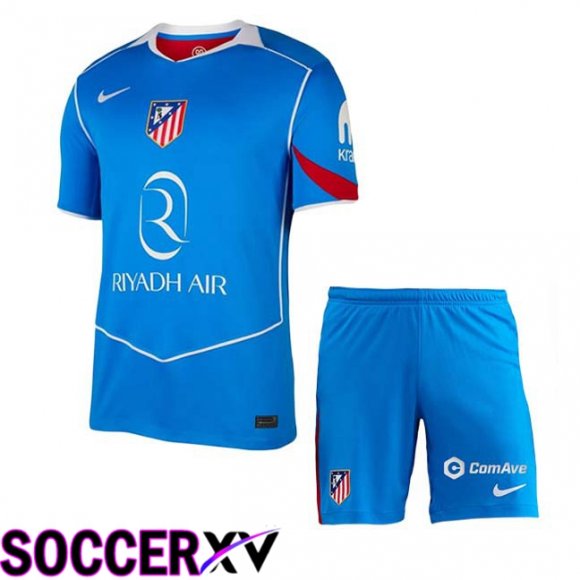 Maillot de Foot Atletico Madrid Enfant Third Bleu 2025/2026