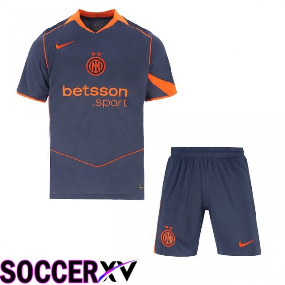 Maillot de Foot Inter Milan Enfant Third Gris 2025/2026