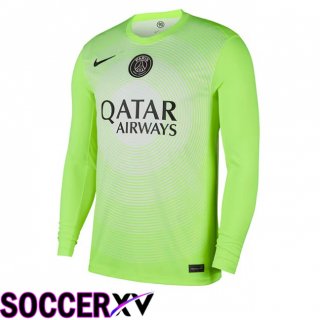 Maillot de Foot Paris PSG Gardien de but Manche longue Vert 2025/2026