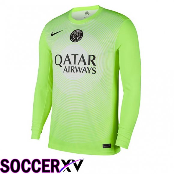 Maillot de Foot Paris PSG Gardien de but Manche longue Vert 2025/2026