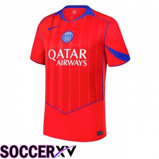 Maillot de Foot Paris PSG Third Rouge 2025/2026