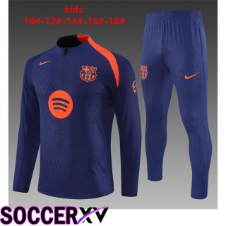 Ensemble Survetement de Foot FC Barcelone Enfant Bleu Royal 2025/2026