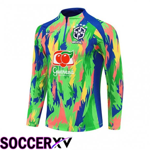 Training Sweatshirt Bresil Vert 2025/2026