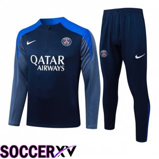 Ensemble Survetement de Foot Paris PSG Bleu Royal 2025/2026