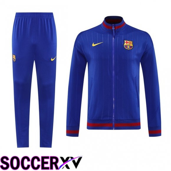 Ensemble Veste Survetement de Foot FC Barcelone Pourpre 2025/2026