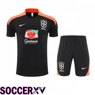 Ensemble Training T-Shirts Bresil + Shorts Noir 2025/2026