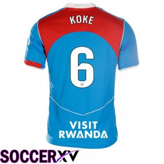 Maillot de Foot Atletico Madrid (KOKE 6) Third Bleu 2025/2026