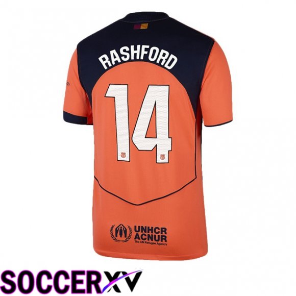 Maillot de Foot FC Barcelone (RASHFORD 14) Third Rouge 2025/2026