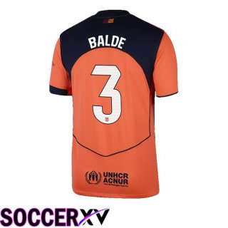 Maillot de Foot FC Barcelone (BALDE 3) Third Rouge 2025/2026