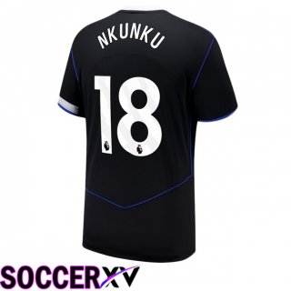 Maillot de Foot FC Chelsea (Nkunku 18) Third Noir 2025/2026