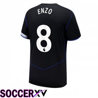 Maillot de Foot FC Chelsea (Enzo 8) Third Noir 2025/2026