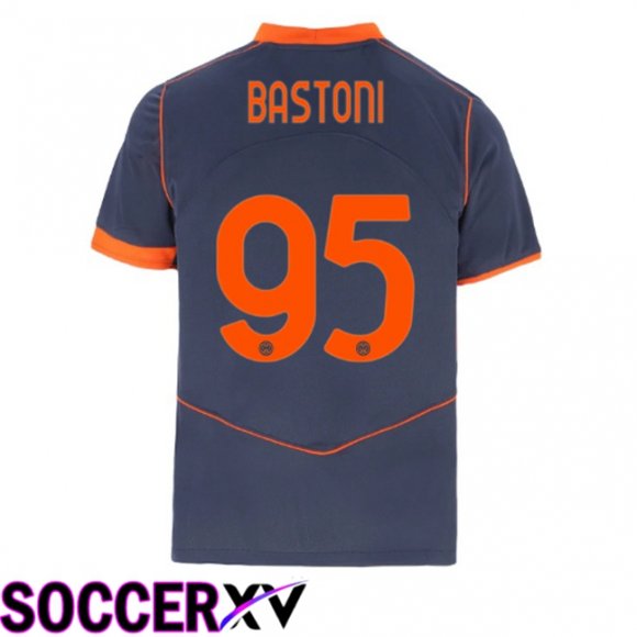 Maillot de Foot Inter Milan (BASTONI 95) Third Gris 2025/2026