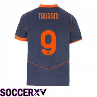 Maillot de Foot Inter Milan (THURAM 9) Third Gris 2025/2026