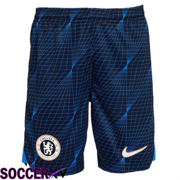 FC Chelsea Soccer Shorts Away Blue 2023/2024