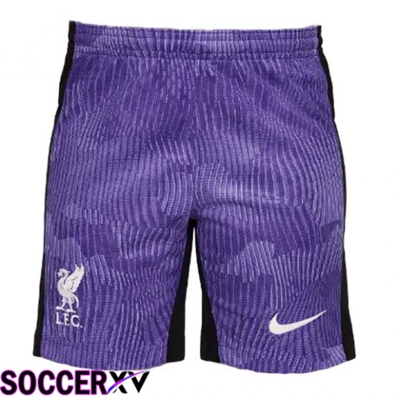 FC Liverpool Soccer Shorts Third Purple 2023/2024