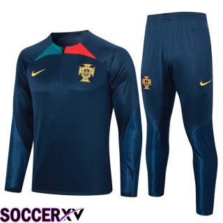 Portugal Training Tracksuit Suit Royal Blue 2023/2024