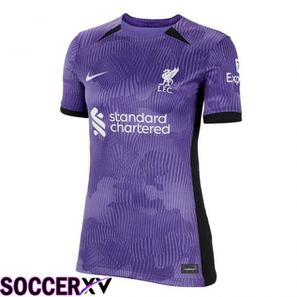 FC Liverpool Womens Soccer Jersey Third Purple 2023/2024