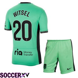 Atletico Madrid (Witsel 20) Kids Soccer Jersey Third Green 2023/2024