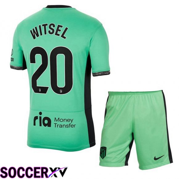 Atletico Madrid (Witsel 20) Kids Soccer Jersey Third Green 2023/2024