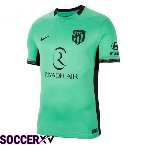 Atletico Madrid Soccer Jersey Third Green 2023/2024