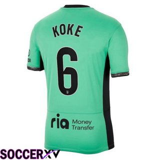 Atletico Madrid (Koke 6) Soccer Jersey Third Green 2023/2024