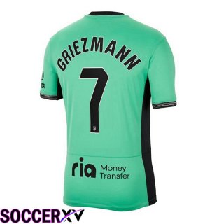 Atletico Madrid (Griezmann 7) Soccer Jersey Third Green 2023/2024