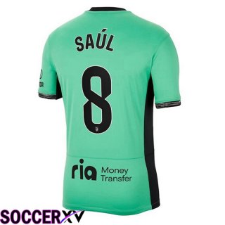 Atletico Madrid (Saúl 8) Soccer Jersey Third Green 2023/2024