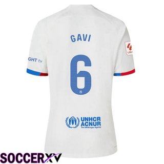 FC Barcelona (GAVI 6) Soccer Jersey Away White 2023/2024