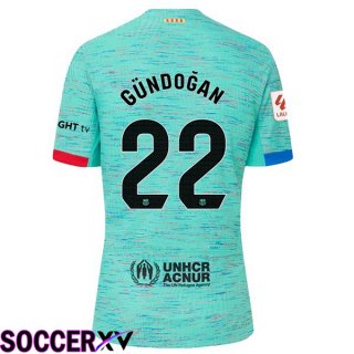 FC Barcelona (GÜNDOĞAN 22) Soccer Jersey Third Green 2023/2024