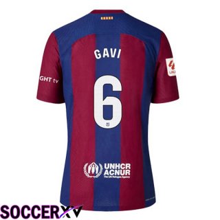 FC Barcelona (GAVI 6) Soccer Jersey Home Blue Red 2023/2024