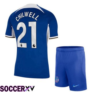 FC Chelsea (Chilwell 21) Kids Soccer Jersey Home Blue 2023/2024