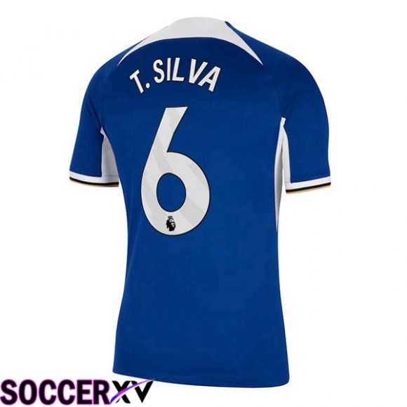 FC Chelsea (T. Silva 6) Soccer Jersey Home Blue 2023/2024