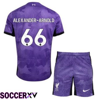 FC Liverpool (ALEXANDER-ARNOLD 66) Kids Soccer Jersey Third Purple 2023/2024