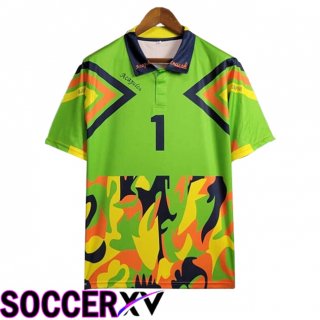 Mexico Retro Goalkeeper Soccer Jersey Green/Yellow