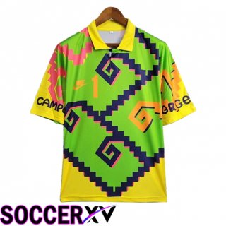 Mexico Retro Goalkeeper Soccer Jersey Green/Yellow