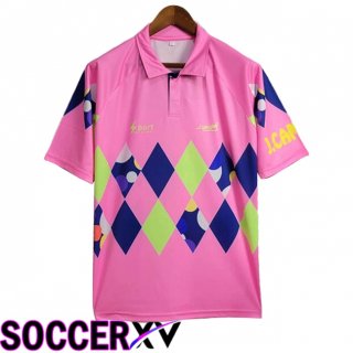 Mexico Retro Goalkeeper Soccer Jersey Pink/Blue