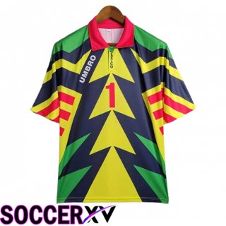 Mexico Retro Goalkeeper Soccer Jersey Yellow/Blue