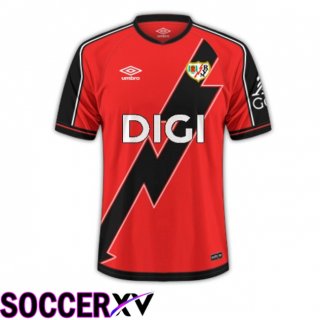 Maillot de Foot Rayo Vallecano Exterieur Rouge Noir 2025/2026