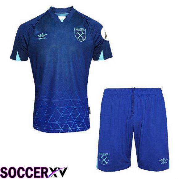 West Ham Kids Soccer Jersey Third Blue 2023/2024