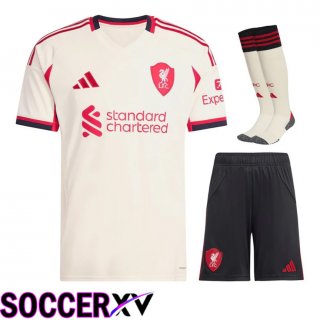 Ensemble Maillot Foot Liverpool Exterieur (Shorts + Chaussettes) 2025/2026
