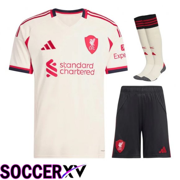 Ensemble Maillot Foot Liverpool Exterieur (Shorts + Chaussettes) 2025/2026