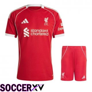 Ensemble Maillot Foot Liverpool Domicile + Shorts 2025/2026