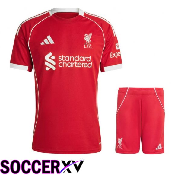 Ensemble Maillot Foot Liverpool Domicile + Shorts 2025/2026
