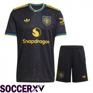 Ensemble Maillot Foot Manchester United Third + Shorts 2025/2026