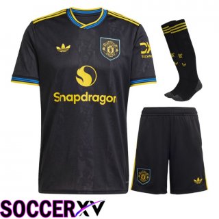 Ensemble Maillot Foot Manchester United Third (Shorts + Chaussettes) 2025/2026